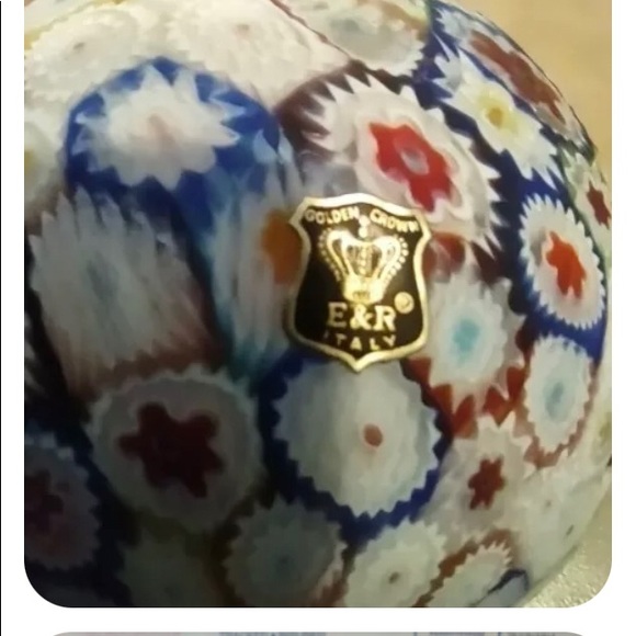 Gorgeous Millefiori Hand Blown Glass Art LAMP Made in Murano Italy 🇮🇹 - Picture 4 of 9